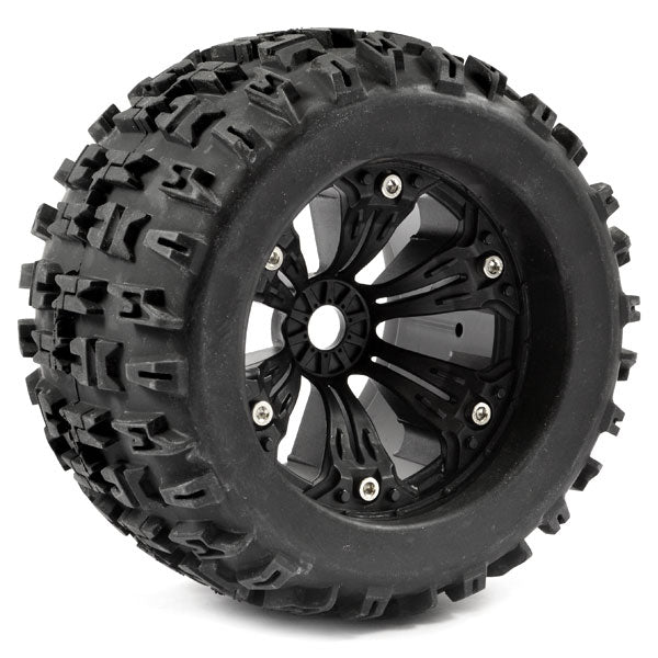 FASTRAX R/C PRODUCTS - FASTRAX 1:8 MT JIGSAW MOUNTED
6-SPOKE BLACK 1/2"OFFSET(PR) - FAST1165B