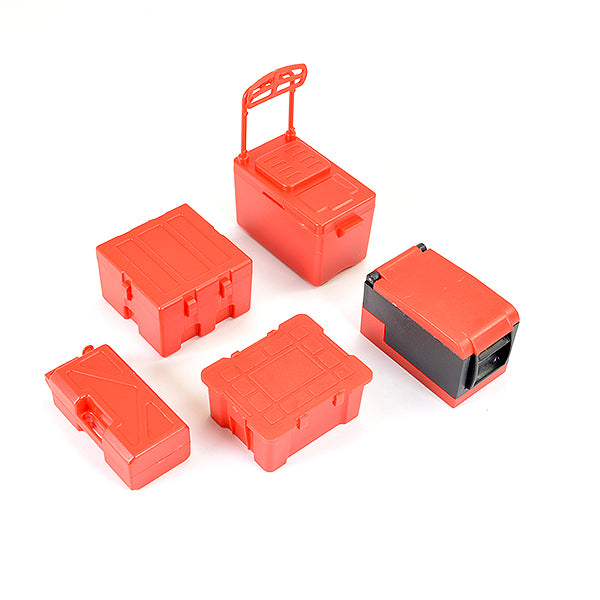 FASTRAX R/C PRODUCTS - FASTRAX SCALE 5PC TOOL &
COOLER CASE SET - RED - FAST2355R