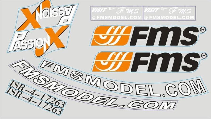 FMS/ROC HOBBY - FMS 1.4M F3A OLYMPUS DECAL
SHEET - FS-FF118