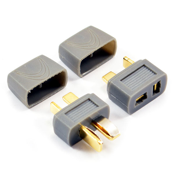 ETRONIX - DEANS PLUG (1 male/1 female)
w/PROTECTIVE SLEEVE - ET0787P