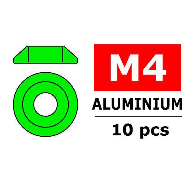 CORALLY - TEAM ALUMINIUM WASHER
FOR M4 BUTTON HEAD SCREWS O - C-3211-40-1