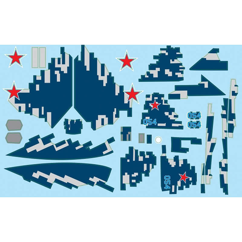 XFLY MODEL - XFLY TWIN 40MM SU-57 DECAL
SHEET - XF121-12