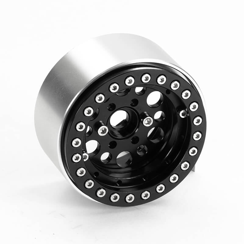 FASTRAX R/C PRODUCTS - FASTRAX ALUMINUM BEADLOCK T12
1.9" WHEELS - BLACK (4PC) - FAST0136BK