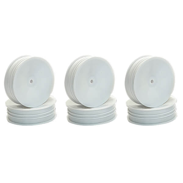 CENTRO - 1/10 DISHED BUGGY FRONT
2WD SLIM WHEEL WHITE - 3 PAIRS - C0260W