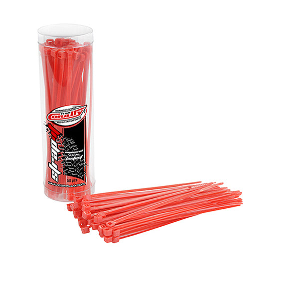 CORALLY - STRAPIT CABLE TIE RAPS
RED 2.5X100MM 50 PCS - C-50500