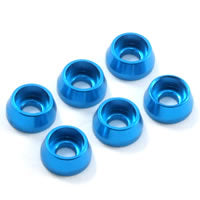 FASTRAX R/C PRODUCTS - M3 CAP WASHER BLUE (6) - FAST143