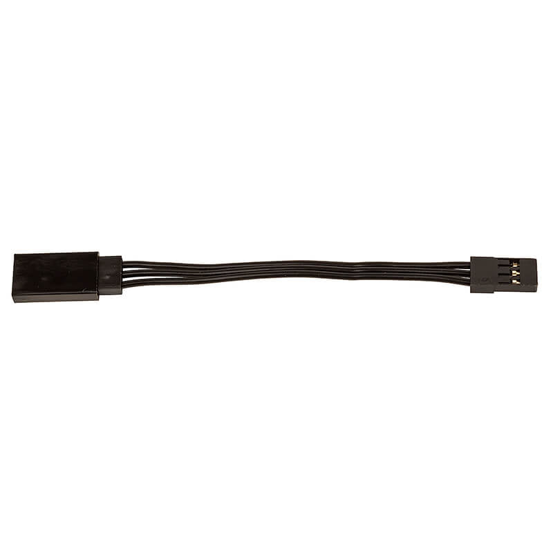 REEDY - 75mm SERVO EXTENSION
WIRE BLACK (2.95IN) - AS27163