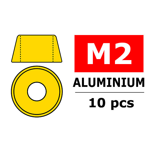 CORALLY - TEAM ALUMINIUM WASHER
FOR M2 SOCKET HEAD SCREWS O - C-3214-20-0