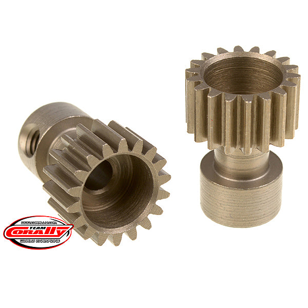 CORALLY - 48 DP PINION LONG BO
SS HARDENED STEEL 18 TEETH - C-71118