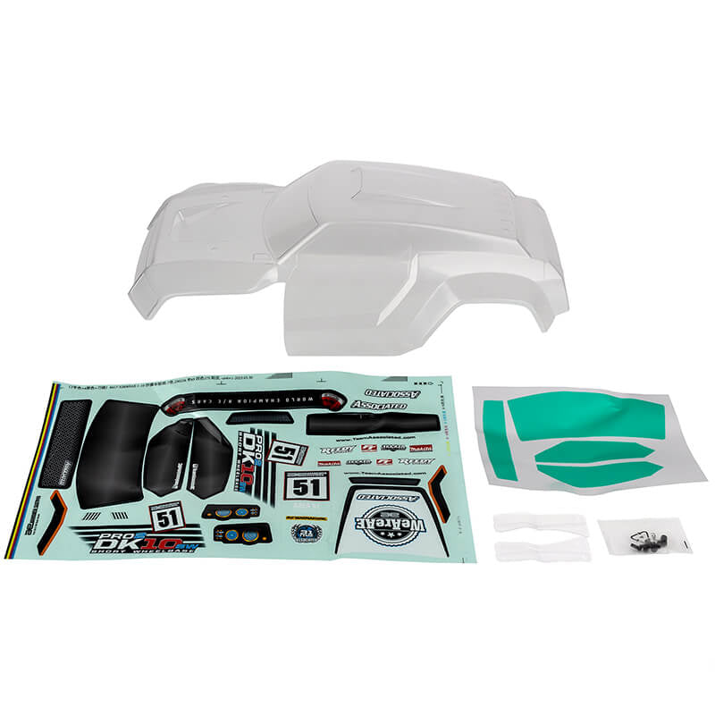 ASSOCIATED ELECTRICS - TEAM ASSOCIATED PRO2 DK10SW
DESERT BUGGY BODY CLEAR - AS72119