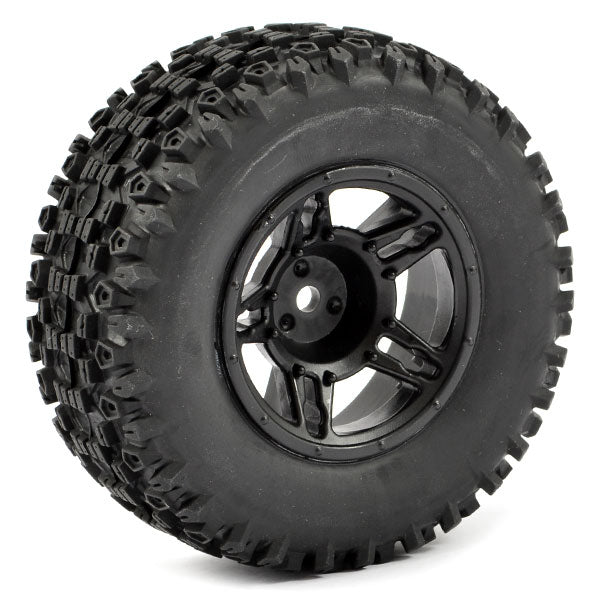 FASTRAX R/C PRODUCTS - FASTRAX 1:10 SC STINGER MTD
5-SPOKE BLACK (SLASH RR/BLITZ) - FAST1116B