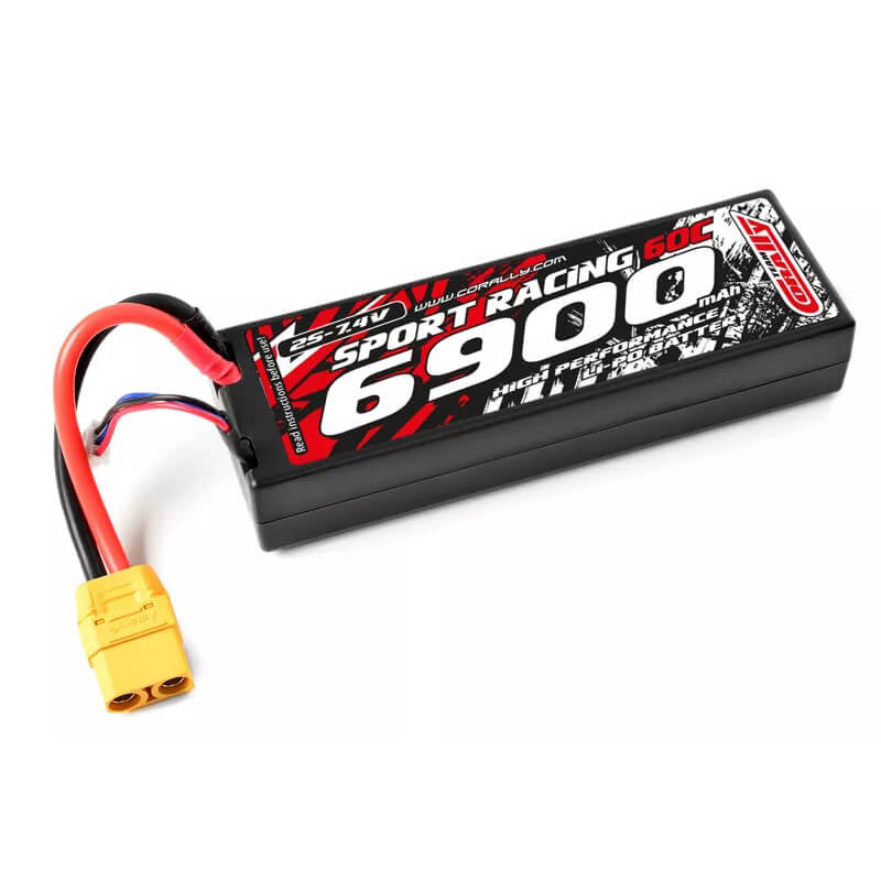 CORALLY - POWER RACING 60C LIPO
BATTERY 6900MAH 7.4V XT90 2S - C-49126-X