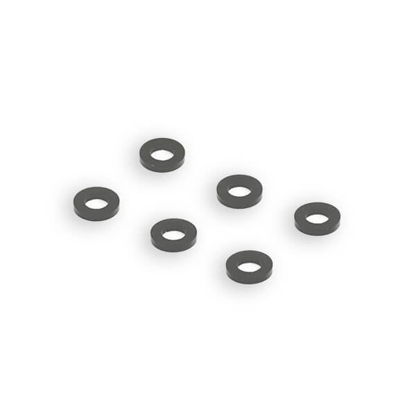 CENTRO - BLACK M3 FLAT WASHER
5.75mm x 1.0mm (6) - C0635-2