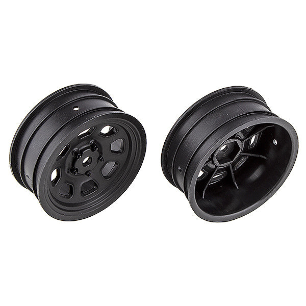 ASSOCIATED ELECTRICS - TEAM ASSOCIATED SR10 FRONT
WHEELS BLACK - AS71096