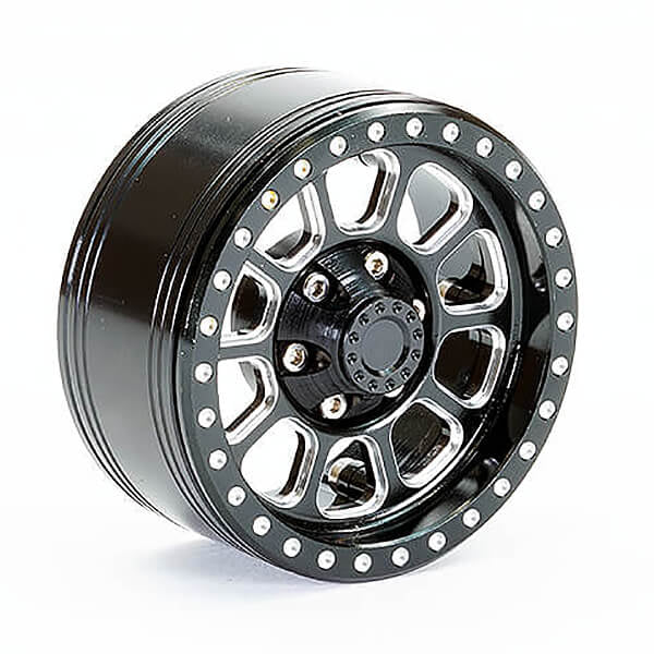 FASTRAX R/C PRODUCTS - FASTRAX ALUMINUM BEADLOCK TEN
1.9" WHEELS - BLACK (2PC) - FAST0138BK