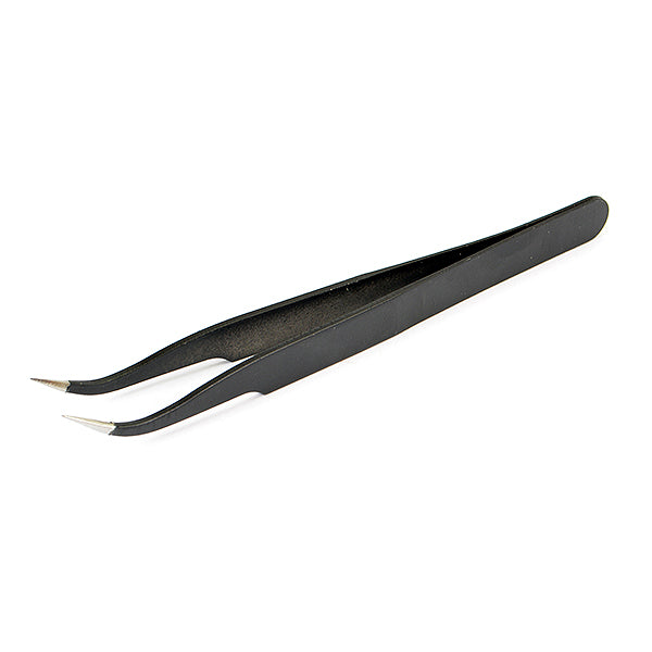 CENTRO - CURVED BLACK TWEEZERS - C0519C
