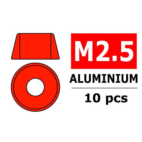 CORALLY - TEAM ALUMINIUM WASHER
FOR M2.5 SOCKET HEAD SCREWS - C-3214-25-5