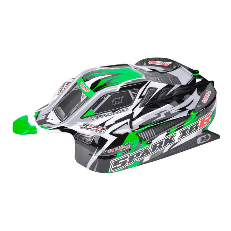 CORALLY - TEAM POLYCARBONATE BOD
Y SPARK XB6 GREEN CUT DECAL SH - C-00180-1168-G