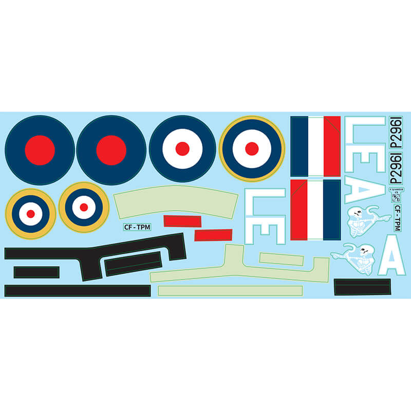 XFLY MODEL - XFLY HURRICANE DECAL SHEET -
BROWN - XF126B-08
