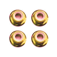 FASTRAX R/C PRODUCTS - FASTRAX M3 GOLD FLANGED
LOCKNUTS (4PCS) - FTM3GF