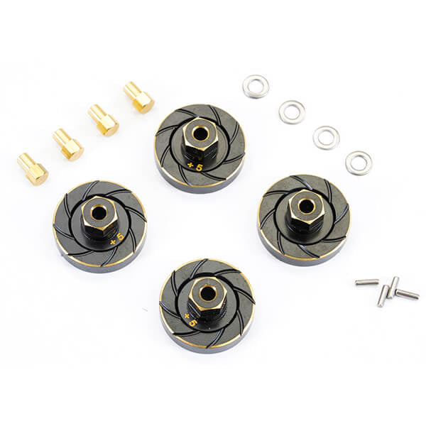 FASTRAX R/C PRODUCTS - FASTRAX AXIAL SCX24 BRASS 5MM
WHEEL 9.4G COUNTERWEIGHT HEX ( - FTAX52BRB