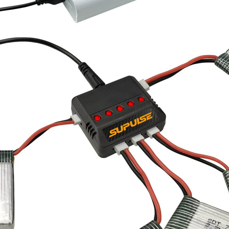 VOLANTEX - SUPULSE 5-IN-1 USB 1S
3.7V MICRO 5-PORT LIPO CHARGER - EXAC00048