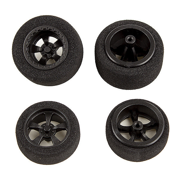 ASSOCIATED ELECTRICS - ASSOCIATED DR28 WHEELS & TYRES
MOUNTED (F & R) BLACK - AS21446