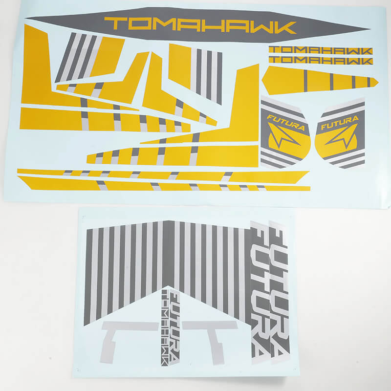FMS/ROC HOBBY - FMS 64MM FUTURA STICKER -
YELLOW - FMSEN114YL