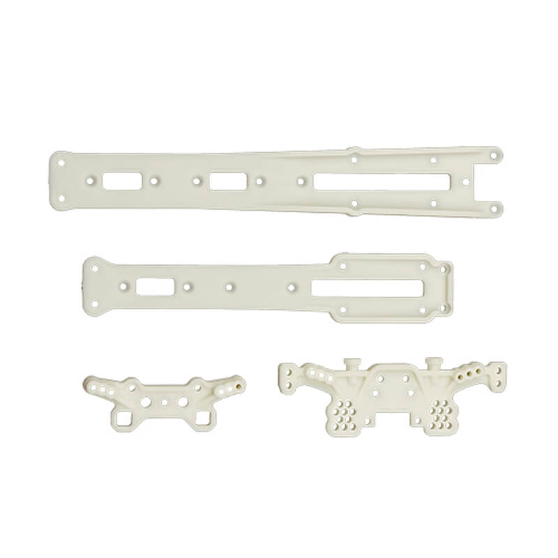 ASSOCIATED ELECTRICS - TEAM ASSOCIATED DC10 PLASTIC
SHOCK TOWERS/TOP DECK, NATURAL - AS72298