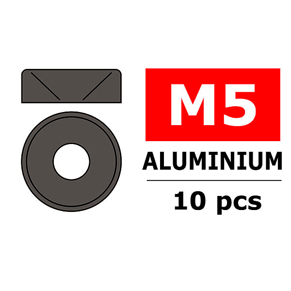 CORALLY - TEAM ALUMINIUM WASHER
FOR M5 FLAT HEAD SCREWS OD= - C-3213-50-3