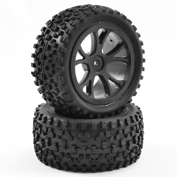 FASTRAX R/C PRODUCTS - FASTRAX 1/10TH MOUNTED CUBOID
BUGGY REAR TYRES 10-SPOKE - FAST0037B
