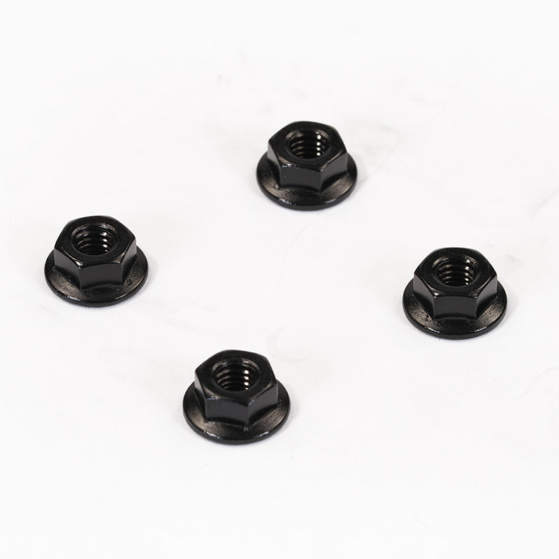 FASTRAX R/C PRODUCTS - M4 BLACK SERRATED ALUMINIUM
LOCKNUTS 4pcs - FTM4BKS