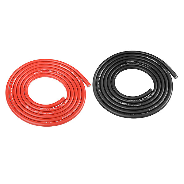 CORALLY - ULTRA V+ SILICONE WIRE
SUPER FLEXIBLE BLACK AND RED - C-50122