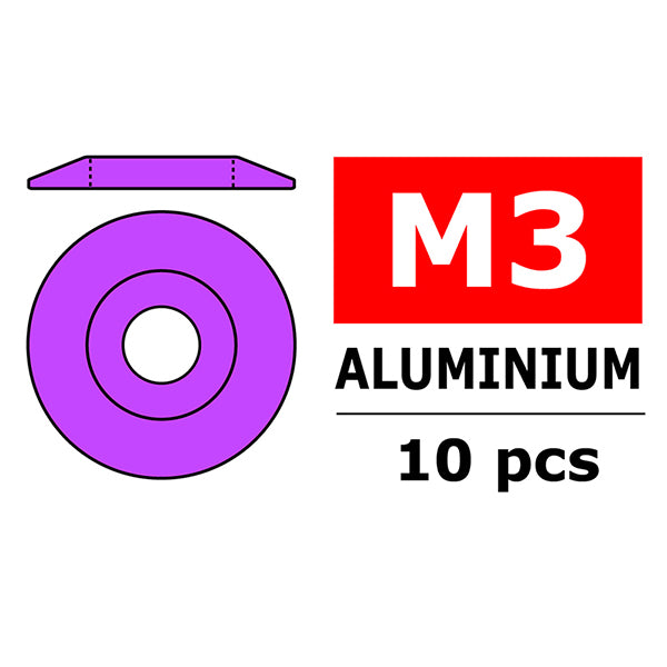 CORALLY - TEAM ALUMINIUM WASHER
FOR M3 BUTTON HEAD SCREWS O - C-3212-30-2