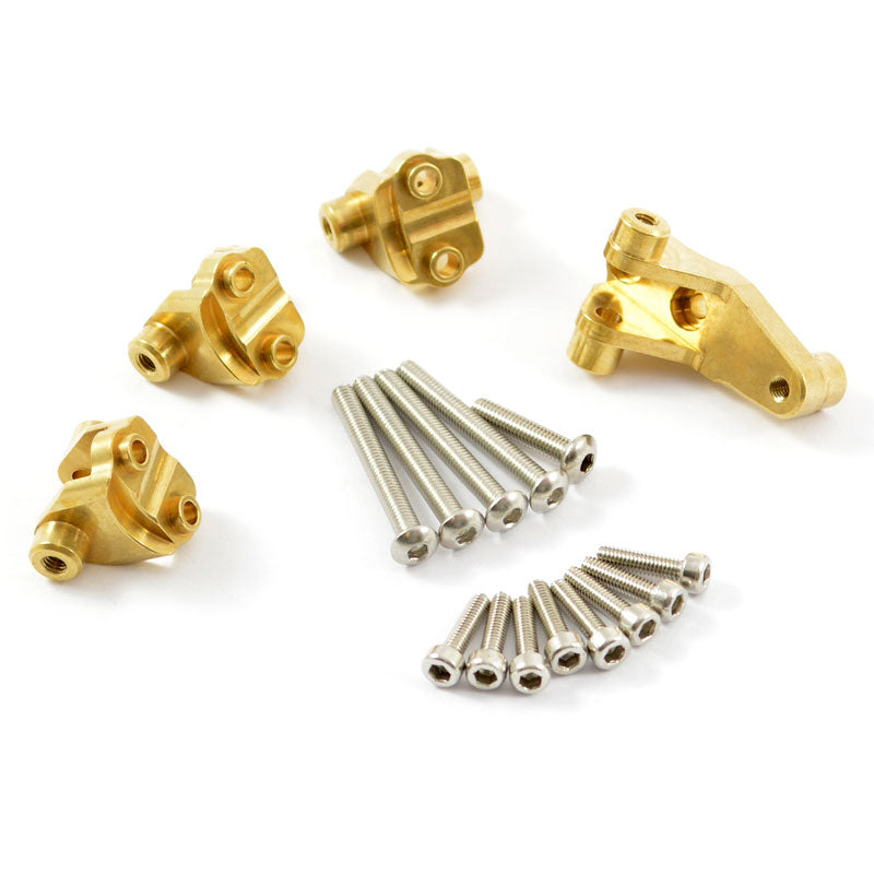FASTRAX R/C PRODUCTS - FASTRAX TRX-4 BRASS FRONT/REAR
LINK MOUNT SET - FTTX331BR