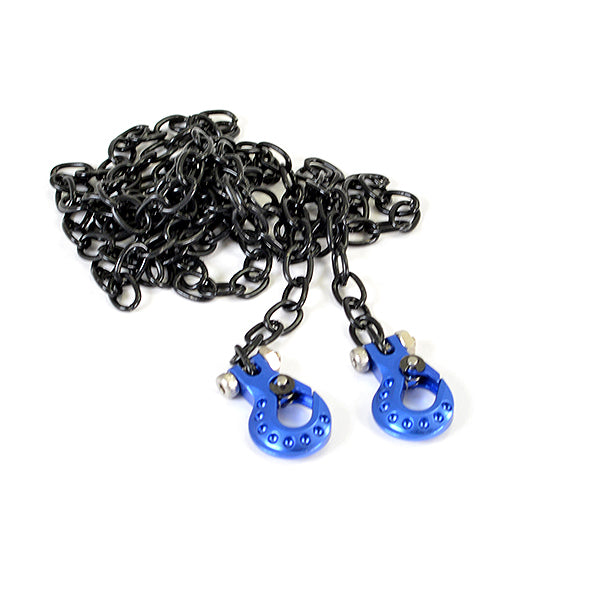 FASTRAX R/C PRODUCTS - FASTRAX DELUXE ALUMINIUM BLUE
WINCH HOOKS & BLACK CHAIN SET - FAST2321DBB
