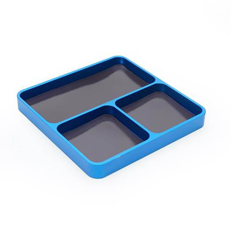 FASTRAX R/C PRODUCTS - FASTRAX ALUM. SQUARE MAGNETIC
MAINTENANCE TRAY 98X98MM BLUE - FAST418B