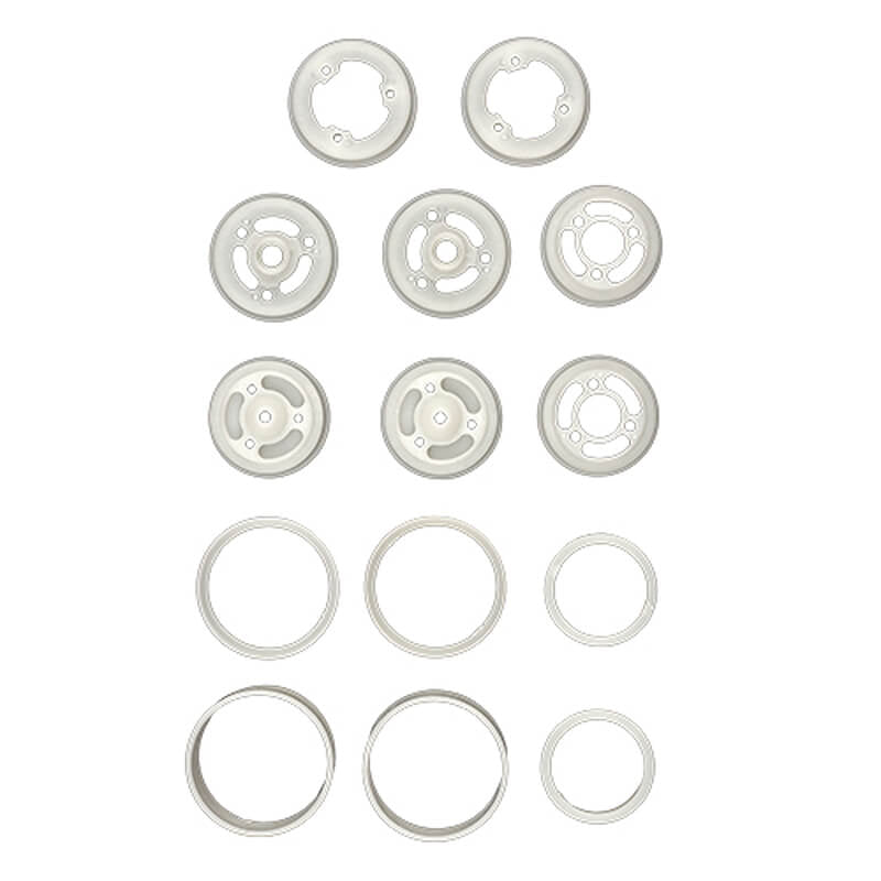 ASSOCIATED ELECTRICS - ASSOCIATED RC10 MODEL 24 WHEEL
SET, WHITE - AS21753