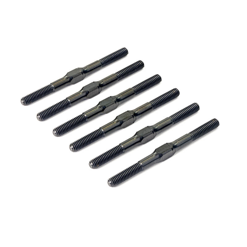 CENTRO - RC10B7 TITANIUM
TURNBUCKLE SET (6PC) - BLACK - C0249BK