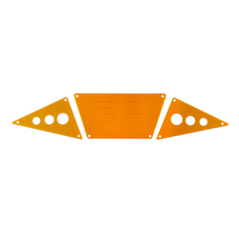 ASSOCIATED ELECTRICS - TEAM ASSOCIATED ENDURO RC10TT
ALUM. BUMPER SKID PLATES, GOLD - AS42420