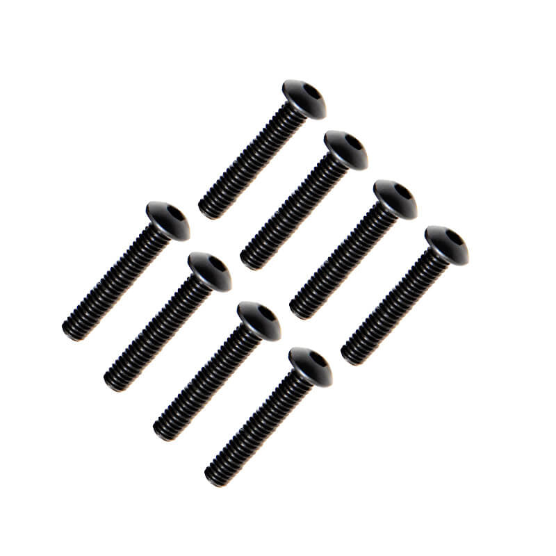 FTX - BUTTON HEAD HEX SCREW M4 X
28MM (8PC) - FTX-SBH081