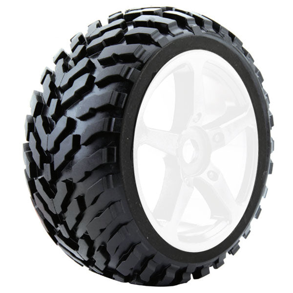 FASTRAX R/C PRODUCTS - FASTRAX 1:8 TRUGGY ARROW MTD
ON 5-SPOKE WHITE 0 OFFSET(PR) - FAST1096W-0