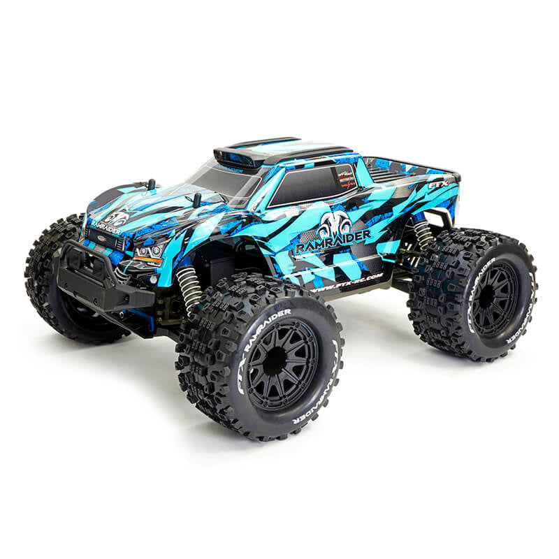 FTX - RAMRAIDER 1/10 BRUSHED
MONSTER TRUCK RTR - SKY/BLUE - FTX5499SB