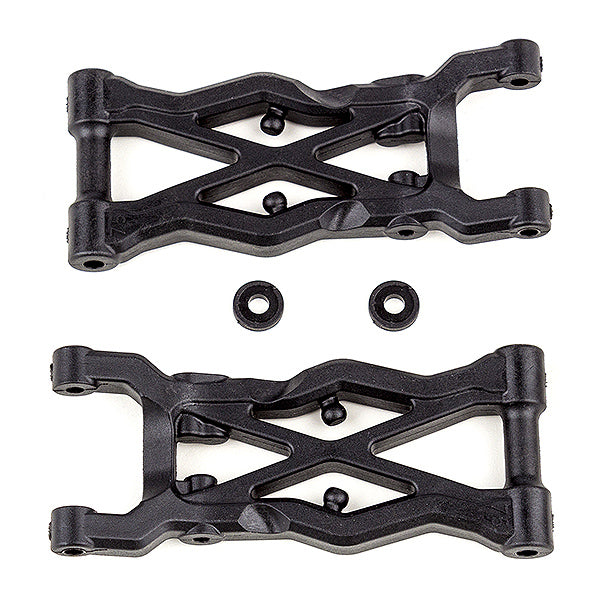 ASSOCIATED ELECTRICS - TEAM ASSOCIATED B6.2 REAR
SUSPENSION ARMS (75mm) - AS91855