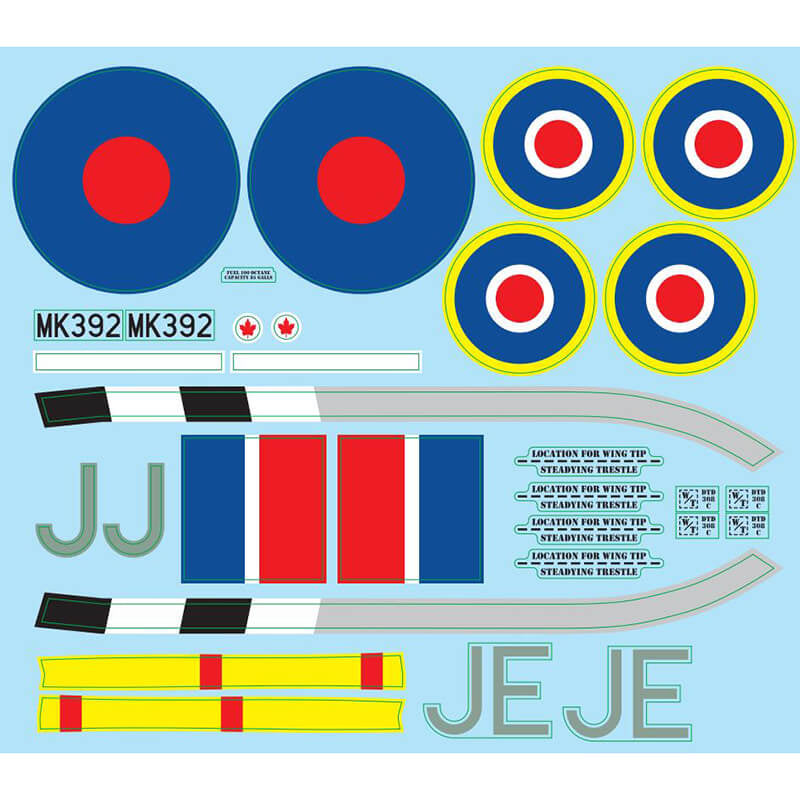 XFLY MODEL - XFLY SUPERMARINE SPITFIRE MKIX
DECAL SHEET - GREEN - XF123G-11