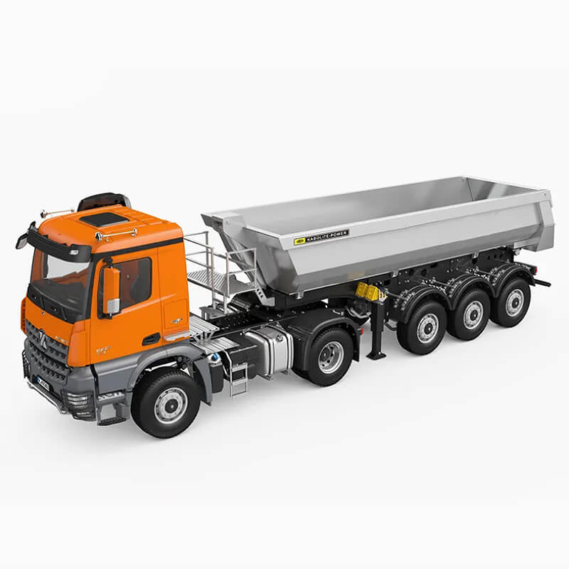 HUINA INDUSTRIAL - HUINA KABOLITE 1/14TH 3 AXLE
4x4 TRAILER & TRUCK RTR ORANGE - CY5801OR