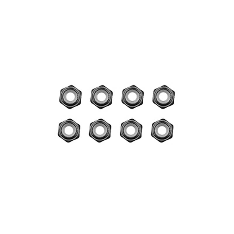 ASSOCIATED ELECTRICS - TEAM ASSOCIATED M2 LOCKNUTS
BLACK ALUMINIUM (8) - AS21689