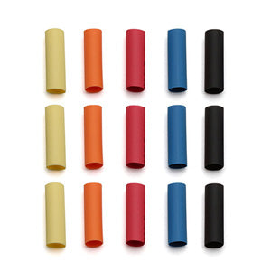 REEDY - SHRINK TUBING 15 PIECES
(3 OF EACH COLOUR) - AS650