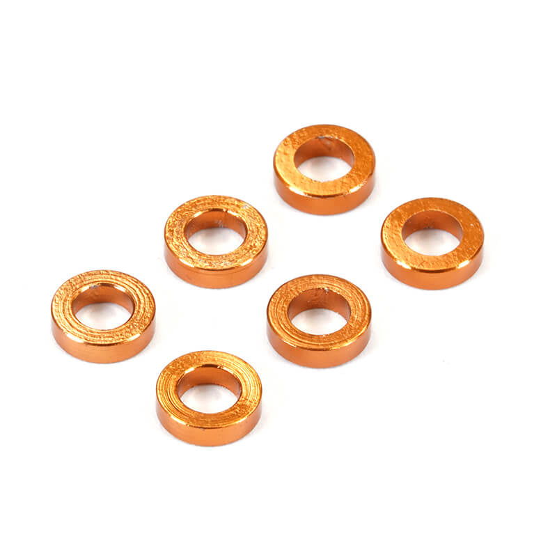 FASTRAX R/C PRODUCTS - M3 FLAT WASHER GOLD 1.5mm
(6) - FAST142-3-G