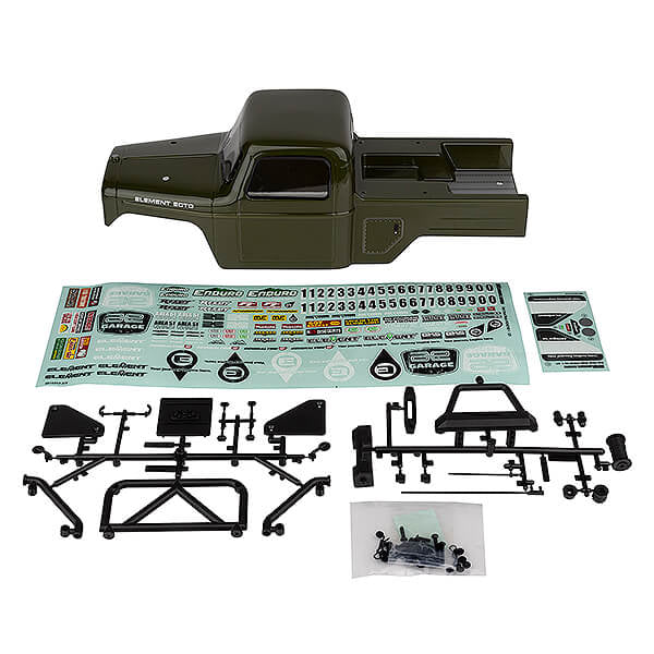 ELEMENT RC BY ASSOC. ELECTRICS - ELEMENT RC ENDURO ECTO BODY
SET (325MM W/B) - GREEN - EL42164